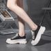 Cavas Wome's Summer Ew Thick Soled Spoge Cake Breathable Mesh Lace Casual Board Shoes Is Versatile Thi_vogvips.com