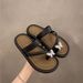 Shoes Women's Rhinestone Bow Flip Flops Casual Beach Wear Stylish Versatile Summer For Formal & Casual For Women_vogvips.com