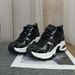 Inner Height Increase, Small Stature, Breathable Dad Shoes, Women's 2025 Summer New Thick Sole, Versatile Casual Mesh_vogvips.com