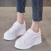 Round-toe Thick-soled Sneakers For Women, 2026 New Spring And Autumn Women's Shoes, Height-increasing Platform Casual_vogvips.com