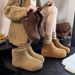 Height Increase Thick Sole 2025 Autumn Winter Fleece Lined New Versatile Korean Style Casual_vogvips.com
