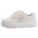 Women's White Paired With Skirts, 2025 Spring And Autumn New Style, Versatile Casual Sports Shoes For Students, Ins_vogvips.com