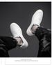 Medium Top Men's Shoes Inner Height Increase Men's Shoes Two-layer Cowhide Board Shoes Invisible Height Increase Shoes Casual Little White_vogvips.com