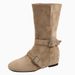 Exclusive Edition ~ Niche New Short For Women 2024 Autumn Winter Turn-down Collar Buckle Strap Hidden Wedge Fashion_vogvips.com