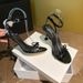 So Gentle It's A Foul! Nude One-strap Bow Sandals For Women, 2025 Summer New Style, Elegant Stiletto Heels_vogvips.com
