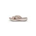 Large Size Shoes Women's 2025 Summer New Flat Bottomed Cross Woven Soft Sole Casual Sandals_vogvips.com