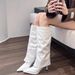 Patent Leather Pants Pointed Toe High Tube Stiletto Heels Over-the-Knee Long Women Autumn Winter Hot Girl Riding Boots_vogvips.com