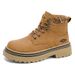WalkPrime 2025 New British Style Martin Autumn Men's Boots, Outdoor Shoes, Thick-Soled Yellow Boots For Men, Cross-Border Large_vogvips.com