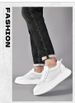 Height-increasing Men's Shoes Platform Muffin Shoes Inner Height-increasing Board Shoes Low-top Cowhide Surface Retro Sneakers_vogvips.com