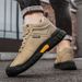 Men's British Style High-top Fashion Casual Leather Trendy Business Black Soft Sole Non-slip Martin Shoes_vogvips.com