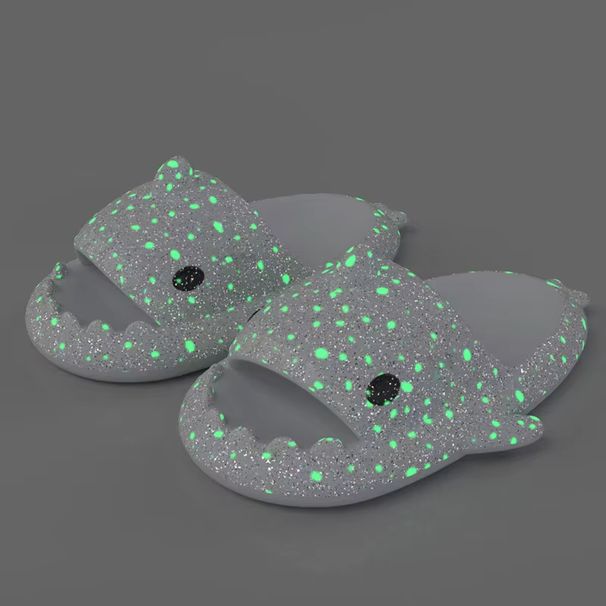 Christmas Luminous Shark Slippers Women Halloween Indoor Home Non-slip Sandals Men Cool Creative Slides Couple Gift Flip_vogvips.com
