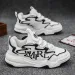 New Autumn Versatile Leather Running Sports Men's Casual Sneakers Height Increasing Thick Sole Dad Shoes_vogvips.com