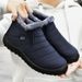 Winter New Polyurethane Foreign Trade Couple Snow With Fleece Lining Thickened Cotton Boots Warm Casual Walking Shoes_vogvips.com