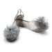 Charming Shark Korean Version New Jelly Shoes Daily Casual Floral Transparent Crystal Women's With Covered Heel Flat_vogvips.com