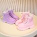 Girls' Martin Boots, Waterproof, Breathable, Short Boots, Leather Boots, British Style, Durable, Elementary School Single Boots For Girls_vogvips.com