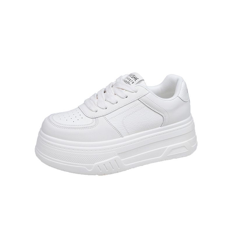 Senior Sense Thick Sole Small White Shoes Women Fashion All Tie Tie Belt Comfortable Light Leisure Sports Shoes_vogvips.com