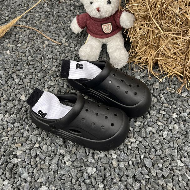 4CM Platform Clogs For Women, Non-Slip Beach Sandals With 500+ Airflow Holes, Arch Support Quick-Dry Slides For Travel/Home_vogvips.com