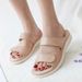 New 2025 Elegant Women's Sandals Vacation Beach Velcro Massage Sponge Large Size Slippers_vogvips.com