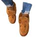 New Women's Cotton Winter Bow Warm Shoes, Flat Bottomed Plus Size Hairy Shoes_vogvips.com