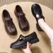 Soft Leather Mary Jane Shoes For Women, 26 Spring New Style, British Style Round Toe_vogvips.com