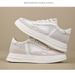 Hollow Hole Shoes Men's Sports Shoes Invisible Inner Height Increase Casual Board Shoes Little White Shoes Men's Shoes_vogvips.com