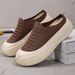 Summer Breathable Mesh Sneakers For Ladies Soft Sole Women S Casual Slip On Mules Slippers Flat Bottom Vulcanize Shoes_vogvips.com