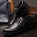 Genuine Leather Shoes Men Flat Fashion Men's Casual Brogues Shoes Brand Male Footwear Soft Comfortable Black ZH740_vogvips.com