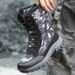 New Style Snow Boots With Fleece Lining, Unisex Couple Camouflage, Warm And Cold-resistant, Suitable For Outdoor Camping, Hiking And Mountaineering_vogvips.com