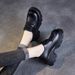 Echte Loafer Für Damen, Neuer Frühlings- Und Herbststil, Lässige Einzelschuhe Aus Rindsleder Der Ersten Schicht, Dicke Sohle Zum Pendeln_vogvips.com