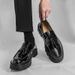 New Fashion Genuine Leather Tassel Business Casual Loafer Shoes For Men Black Business Formal Leather Shoes For Daily Office Casual Men's Shoes For Dr_vogvips.com
