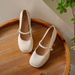 Soft-wind Casual Women's Shoes - Soft Leather, Thick Heel, Low Cut, Versatile For Daily Wear, Fashionable Small Leather Shoes_vogvips.com