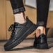 European Warm Series Men's Lightweight Chef Work Black Casual Safety Leather Shoes Sports Martin Boots Autumn Winter_vogvips.com