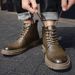 European Warm Series Work Shoes 2025 Autumn New Fashion Versatile Casual Martin High-top Warm Soft Sole Men's Boots_vogvips.com