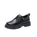 Spring Work New Business Waterproof Black Leather Chef Men's Korean Versatile Thick Board Shoes_vogvips.com