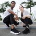 Large size women's shoes Breathable casual sneakers Women's light soft set feet couple shoes lazy shoes fly knit socks shoes_vogvips.com