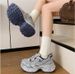 Mesh Breathable Patchwork Dad Shoes With Thick Soles, Versatile And Casual Sports Shoes, Retro Style Shoes_vogvips.com