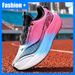 Unisex Sports Soft Sole Lightweight Flat Bottom Competition Training 2026 New Shock-absorbing Racing Running Shoes_vogvips.com