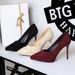 8366-8 French Elegant Suede Bow High Heels Stiletto Waterproof Platform Fashion Women's Slimming Single Shoes_vogvips.com
