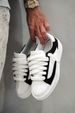 Numeris Shoes, Men's Casual Sneakers, Flat, Round Toe, Lace Up, Classic And Versatile Genuine Leather Sneakers._vogvips.com