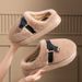 Women's Shoes Furry Slippers For Women Winter Fashionable Outer Wear Cotton Slippers Thick Bottom Non Slip Warm Home Furry Cotton Slippers_vogvips.com