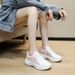 Women's Single White Foreign Trade Flyknit Running Fashion Spring New Breathable Casual Sports Shoes For Women_vogvips.com