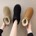 Fashion Casual Thick Soles With Velvet Warm Slip-on Students Cotton Shoes Woman_vogvips.com