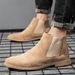 European Warm Series Men's Shoes 2025 Four Seasons Fashion Trend High-top Ankle Large Size British Style Pointed Toe Martin Boots_vogvips.com