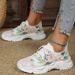 Large Print Casual 2025 Summer New Comfortable And Breathable Fly Woven Sports Shoes For Women_vogvips.com