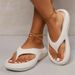 2025 Summer Thick Platform Eva Flip Flops For Women Clip Toe Non Slip Beach Sandals Woman Comfortable Soft Sole Cloud Slippers_vogvips.com