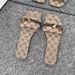 plus Size Women's Fashionable Versatile Casual Flat One Strap Metallic Sandals_vogvips.com