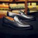 New Fashion Genuine Leather Tassel Business Casual Loafer Shoes For Men Black Business Formal Leather Shoes For Daily Office Casual Men's Shoes For Dr_vogvips.com