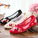 Mesh Embroidered Mesh Yarn, Flower Embroidery, Summer New Products, Soft Soled Fabric Single Shoes, Sandals For Women_vogvips.com