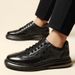 Flat Men's Shoes Round Head Sports And Leisure Men's Shoes Board Shoes Men's Men's Low-heeled Loafers_vogvips.com