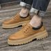 Retro Style Men's Tooling Shoes Low-top Wear-resistant Thick-soled Casual Leather Shoes Four Single Shoes_vogvips.com